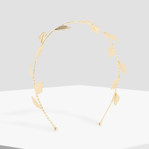 PARFOIS Golden Leaf Detailed Headband